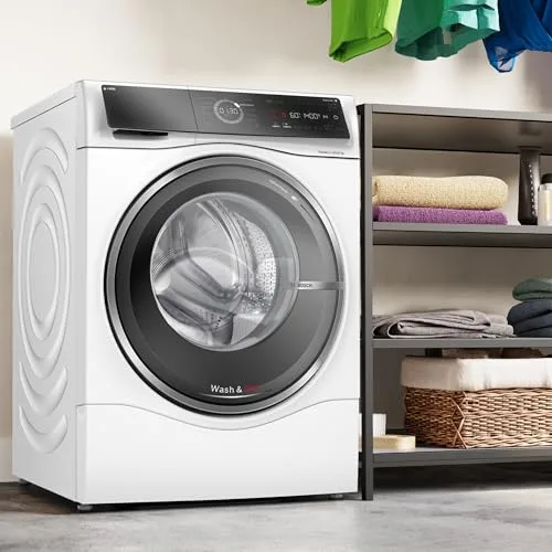 Balay ▫️ Máquina de lavar e secar roupa Bosch, 10,5/6 kg, Série 8, dosagem automática, silenciosa, Home Connect, AutoDry, branca, WNC254A0ES 5