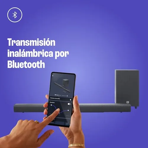 JBL ▫️ Cinema SB 550 Barra de som de 3.1 canais com subwoofer integrado de 130 cm para graves profundos e 250 watts de potência Dolby Audio para uma experiência auditiva de qualidade, preto 5
