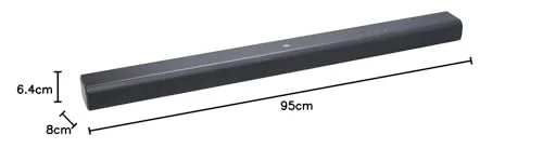 JBL ▫️ Cinema SB 550 Barra de som de 3.1 canais com subwoofer integrado de 130 cm para graves profundos e 250 watts de potência Dolby Audio para uma experiência auditiva de qualidade, preto 7