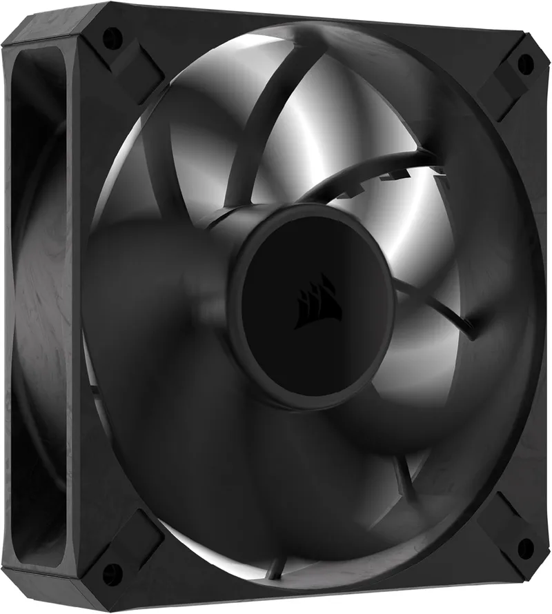 Corsair ▫️ RS120 MAX Ventilador espesso PWM de 120 mm - Alta pressão estática - Construção em polímero de cristal líquido - Embalagem individual - Preto