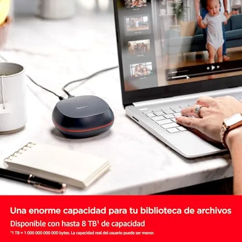SanDisk ▫️ Desk Drive SSD 4 TB – unidade SSD externa de secretária, compatível com Windows e Mac, cópias de segurança automáticas, até 1000 MB/s, alta capacidade, formato exFAT, USB-C, USB 3.2 Gen 2 3