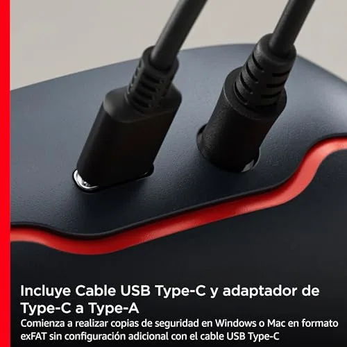 SanDisk ▫️ Desk Drive SSD 4 TB – unidade SSD externa de secretária, compatível com Windows e Mac, cópias de segurança automáticas, até 1000 MB/s, alta capacidade, formato exFAT, USB-C, USB 3.2 Gen 2 5