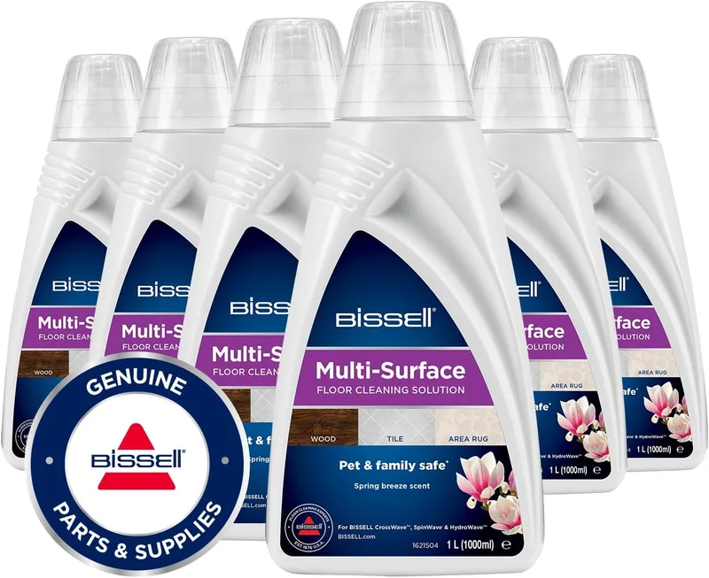 Bissell ▫️ Solução Multissuperfície para Pisos 1 L, Embalagem de 6 3932