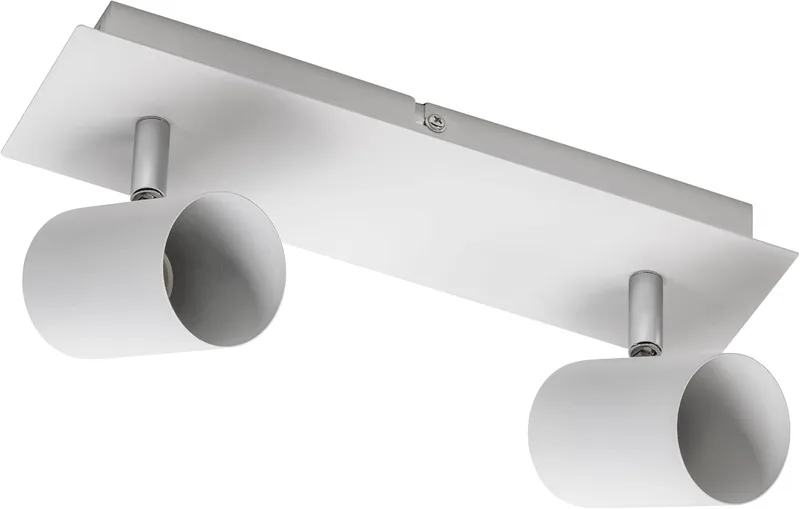 GTV ▫️ Candeeiro de teto Veneto | Iluminação moderna para escritórios, casas e quartos | Candeeiros de teto | 2 x GU10 | Redondos | Branco