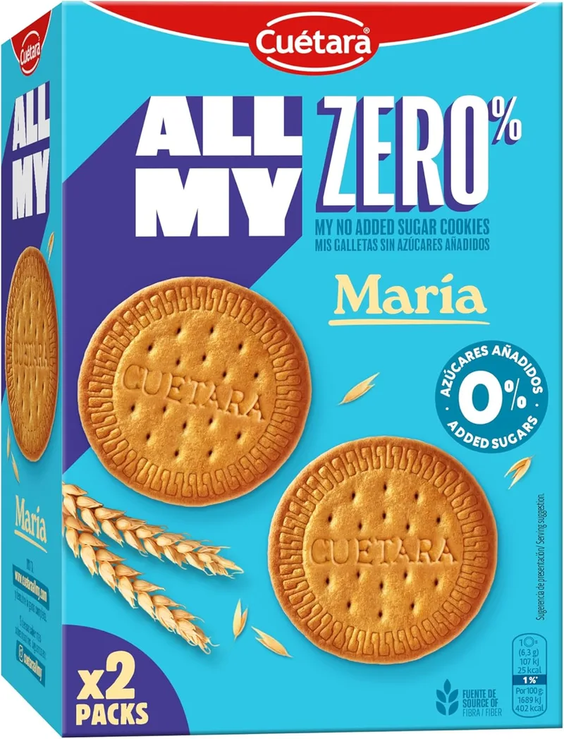 Cuétara ▫️ Maria 0% açúcares 400g