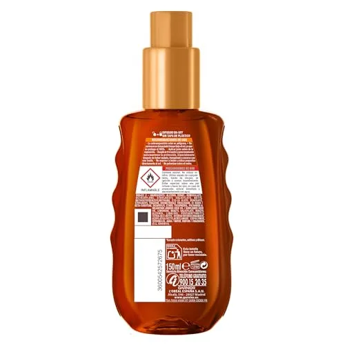 L'Oreal Paris ▫️ Garnier Delial Ideal Bronze Óleo Solar de Alta Proteção FPS 50, 150 ml 2