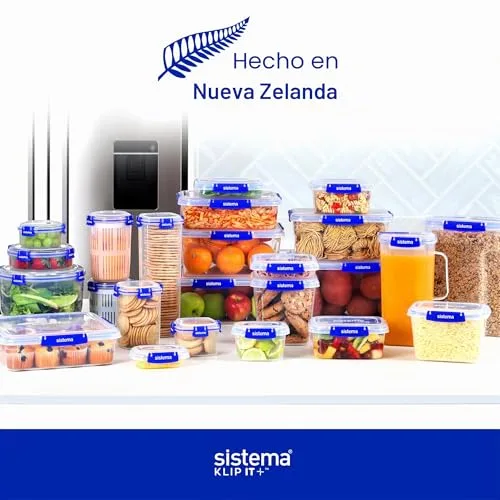 Sistema ▫️ KLIP IT PLUS – recipientes para armazenamento de alimentos | 1 L | Conjunto de 4 recipientes herméticos | Fecho hermético | Clips de fecho fácil 6
