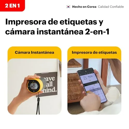 KODAK ▫️ Memo Shot ERA - Câmara digital instantânea e impressora de etiquetas fotográficas, cor branca (câmara com 1 rolo de cartucho de etiquetas One-Touch) 3
