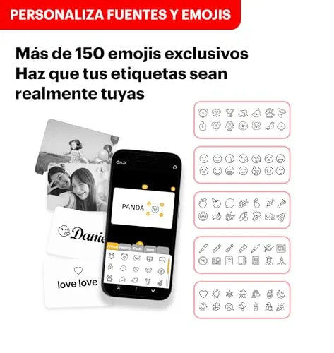 KODAK ▫️ Memo Shot ERA - Câmara digital instantânea e impressora de etiquetas fotográficas, cor branca (câmara com 1 rolo de cartucho de etiquetas One-Touch) 6