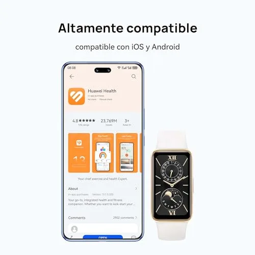 HUAWEI ▫️ Band 9, AMOLED de 1,47”, autonomia de 2 semanas, rosa 7