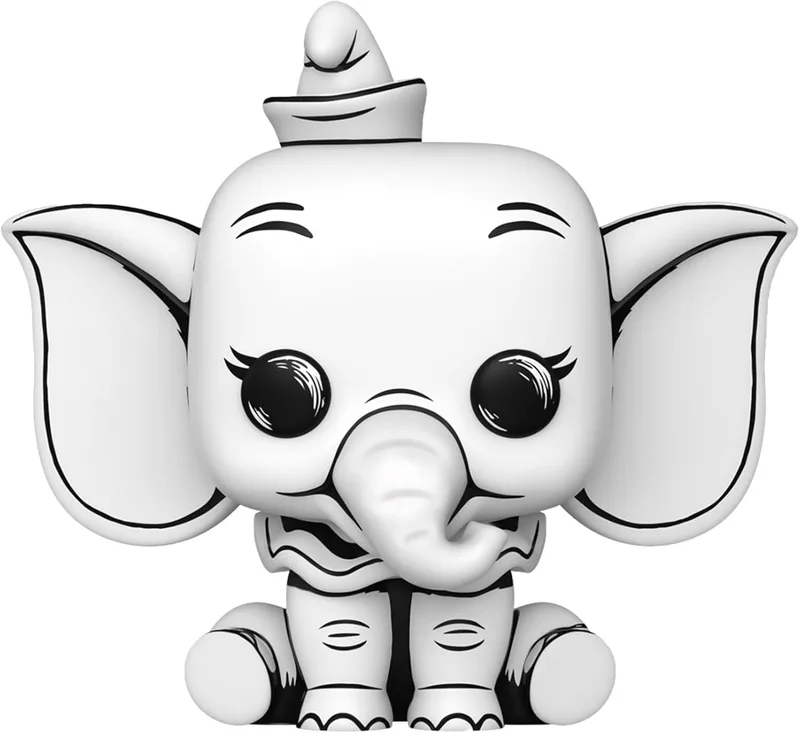 Funko ▫️ Pop! Disney: Sketched - Dumbo - Figura de Vinil Colecionável - Ideia para Presente - Mercadoria Oficial - Brinquedos para Crianças e Adultos - Fãs de Filmes - Bonecas Coleccionáveis