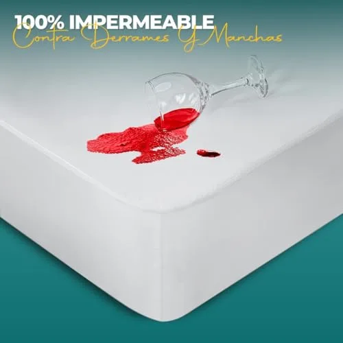 Utopia Bedding ▫️ Capa impermeável para colchão 135 x 190 cm - Capa de colchão com corte justo 2