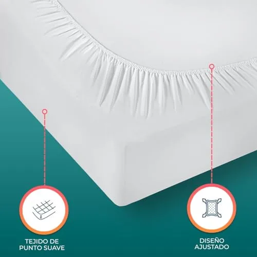 Utopia Bedding ▫️ Capa impermeável para colchão 135 x 190 cm - Capa de colchão com corte justo 4