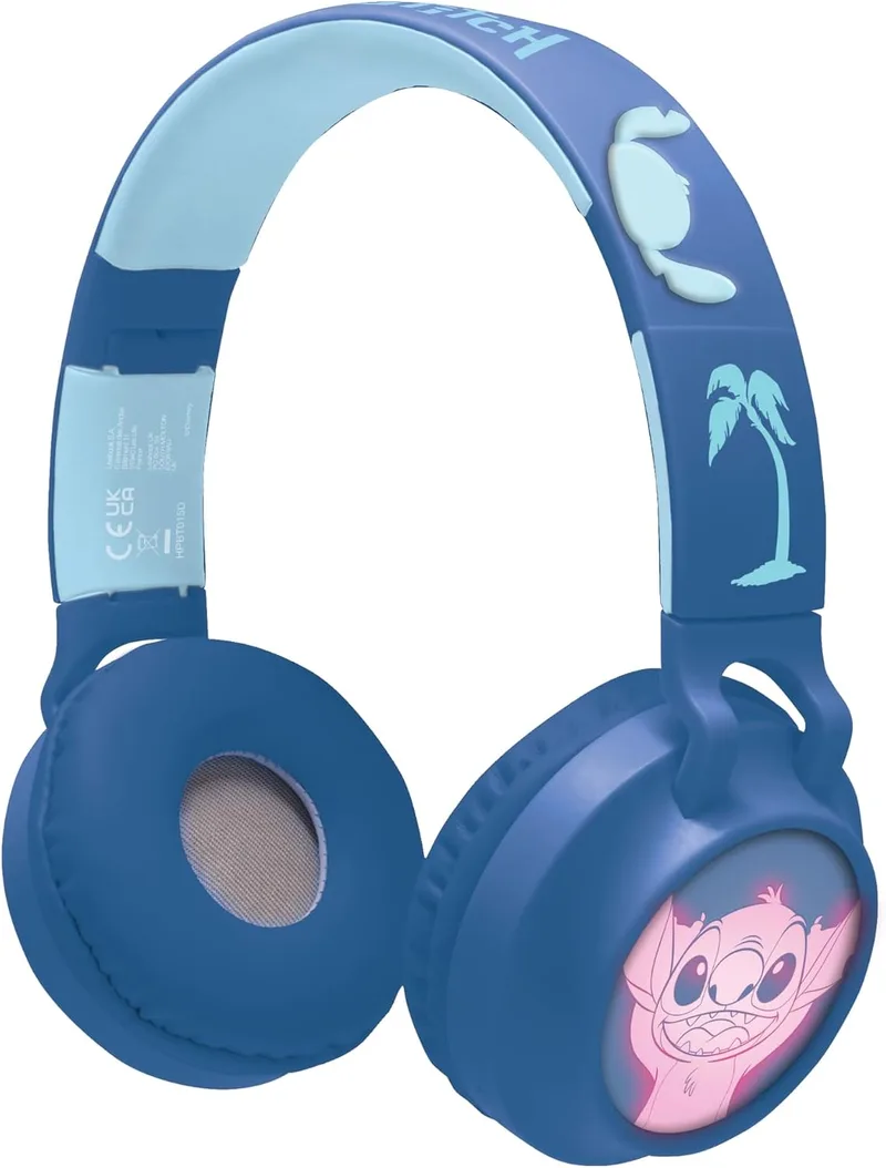 LEXIBOOK ▫️ Stitch, Auscultadores Bluetooth, HPBT015D