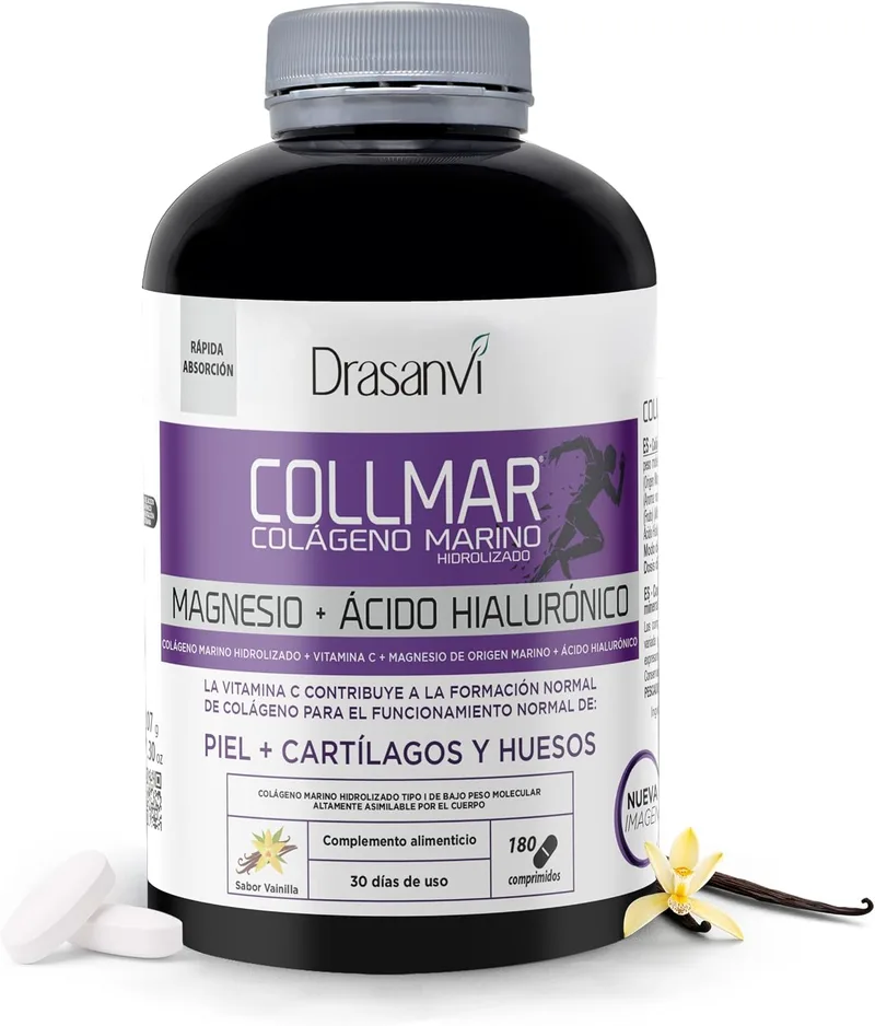 Drasanvi ▫️ Colagénio Collmar Hidrolisado Marinho com Ácido Hialurónico e Magnésio