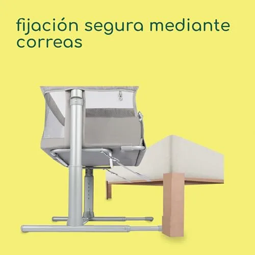 Bebeconfort ▫️ Zina: Co-leito para bebé e berço independente, desde o nascimento até aos 6 meses (de 0 a 9 kg), berço dobrável, 5 posições de altura ajustáveis, colchão reclinável, Mineral Grey 5