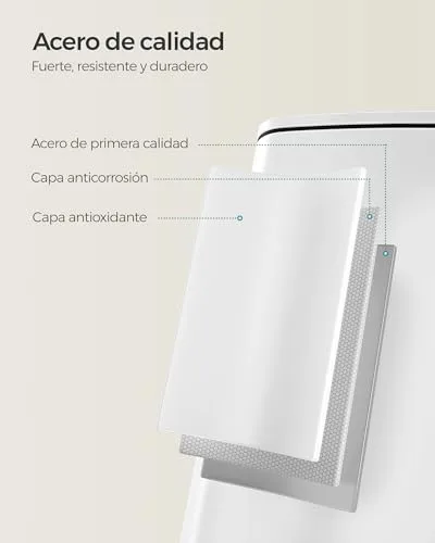 SONGMICS ▫️ Caixote do lixo de 30 L com caixote interior, fecho suave 4