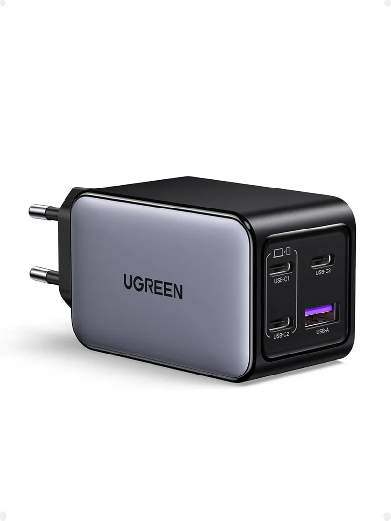 UGREEN ▫️ Carregador Nexode 65 W com 3 portas USB-C e 1 porta A, adaptador de corrente GaNInfinity Type-C compatível com iPhone 17 Pro MAX, Air, 16, 15 e 14, Galaxy S25 Ultra Plus, Pixel, iPad e MacBook