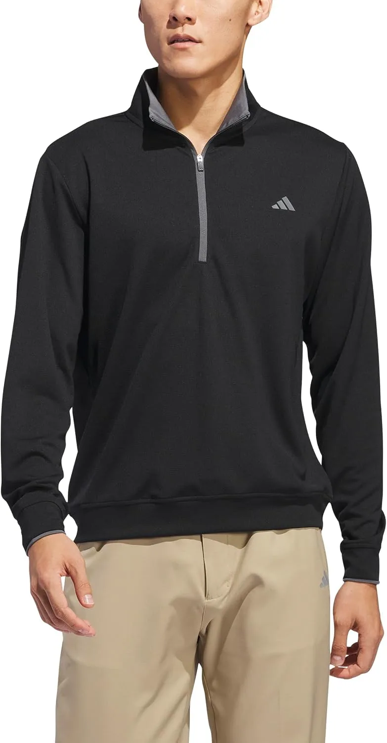 adidas ▫️ Camisola leve com fecho até ao peito para homem