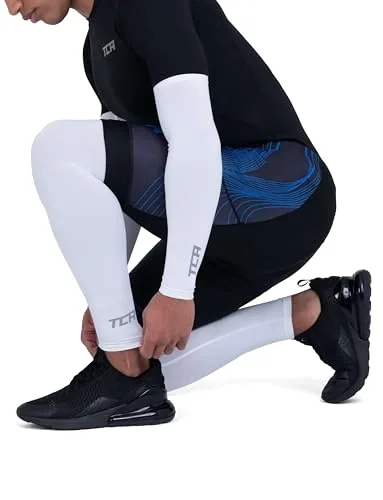 TCA ▫️ Manga UPF 50+, Anti-Llip, Polainas para o ano inteiro, para homens e mulheres, para ciclismo, corrida, caminhada e basquetebol — Manga de compressão completa para as pernas. 2