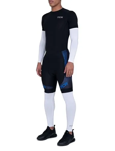 TCA ▫️ Manga UPF 50+, Anti-Llip, Polainas para o ano inteiro, para homens e mulheres, para ciclismo, corrida, caminhada e basquetebol — Manga de compressão completa para as pernas. 3