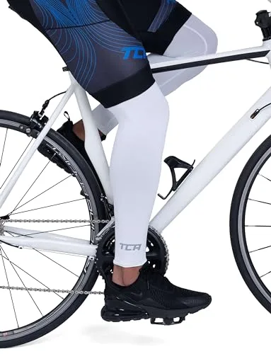 TCA ▫️ Manga UPF 50+, Anti-Llip, Polainas para o ano inteiro, para homens e mulheres, para ciclismo, corrida, caminhada e basquetebol — Manga de compressão completa para as pernas. 4