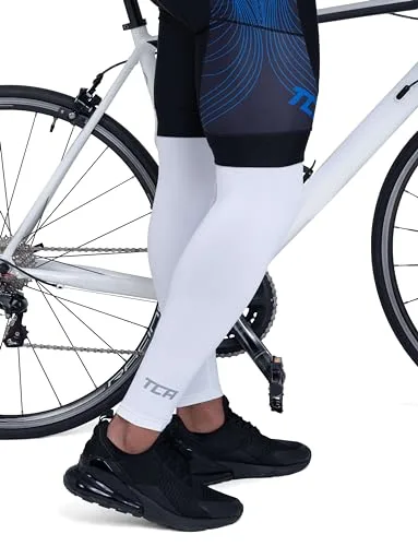 TCA ▫️ Manga UPF 50+, Anti-Llip, Polainas para o ano inteiro, para homens e mulheres, para ciclismo, corrida, caminhada e basquetebol — Manga de compressão completa para as pernas. 5