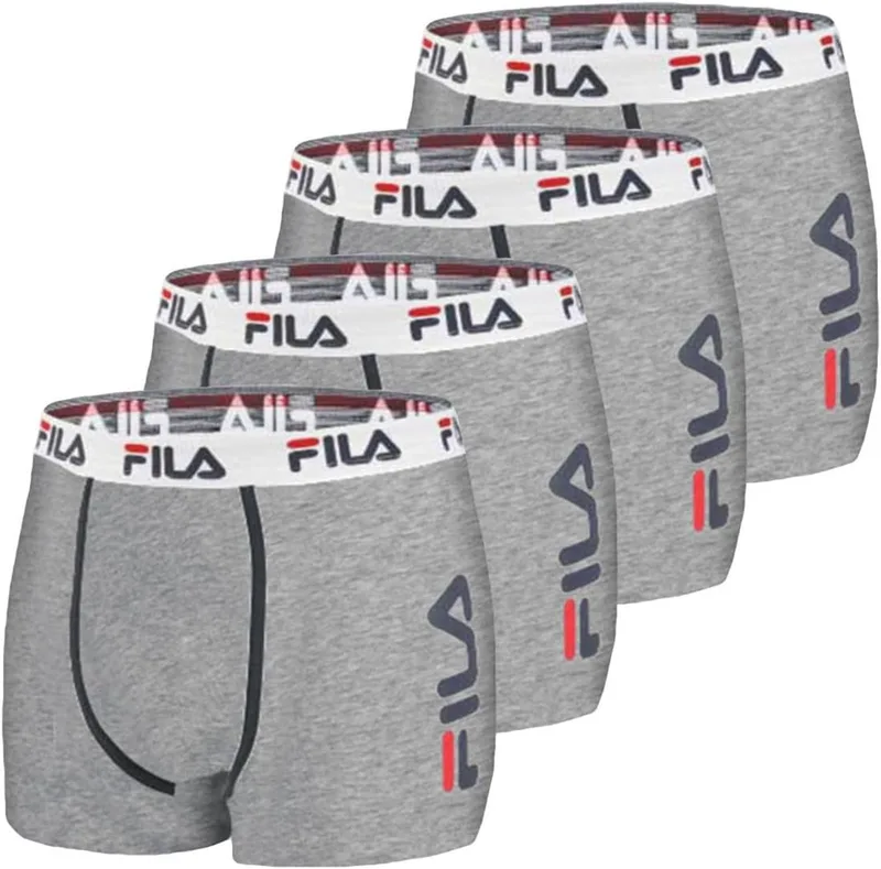 FILA ▫️ Fi/1bcx4/Fu5040 Roupa interior masculina (conjunto de 4)