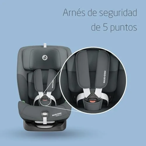 Maxi-Cosi ▫️ Titan S i-Size, cadeira auto para várias idades, 15 meses a 12 anos (76-150 cm), cadeira auto ISOFIX, 5 posições de reclinação e 13 posições do apoio de cabeça, proteção G-CELL, arnês de 5 pontos, cor Tonal Graphite 5
