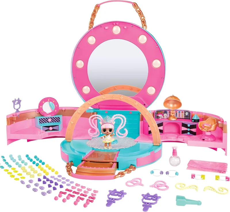 L.O.L. Surprise! ▫️ Conjunto de brinquedos L.O.L. Surprise! Hair Beads Salon – Inclui 1 boneca e 100 contas. Também inclui fitas para o cabelo, espelho e mais surpresas. Presente para crianças com mais de 4 anos