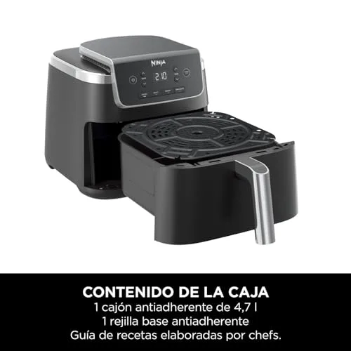 Ninja ▫️ Air Fryer PRO, Fritadeira de Ar Quente, 4,7 L, Cesto Individual, Preto 2