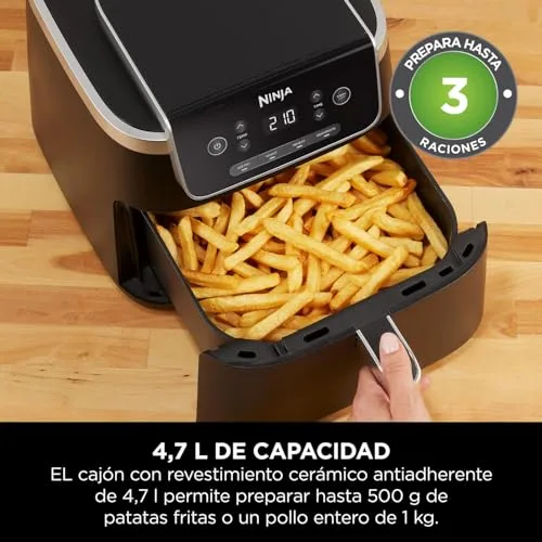Ninja ▫️ Air Fryer PRO, Fritadeira de Ar Quente, 4,7 L, Cesto Individual, Preto 5