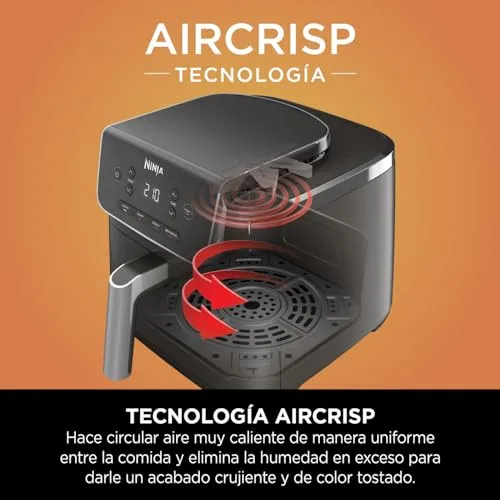 Ninja ▫️ Air Fryer PRO, Fritadeira de Ar Quente, 4,7 L, Cesto Individual, Preto 6