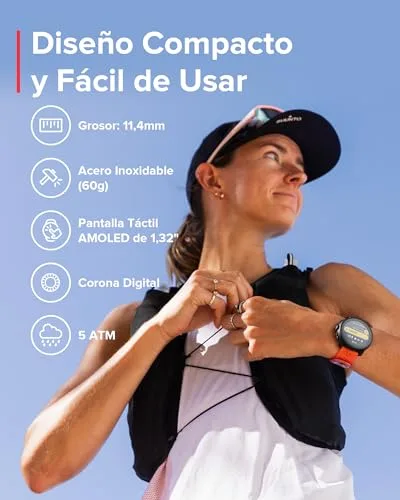 Suunto ▫️ Race S – Relógio de corrida com ecrã tátil AMOLED, relógio desportivo com GPS de dupla frequência, monitorização da HRV e do sono, plano de treino baseado em IA, mapas offline gratuitos 2