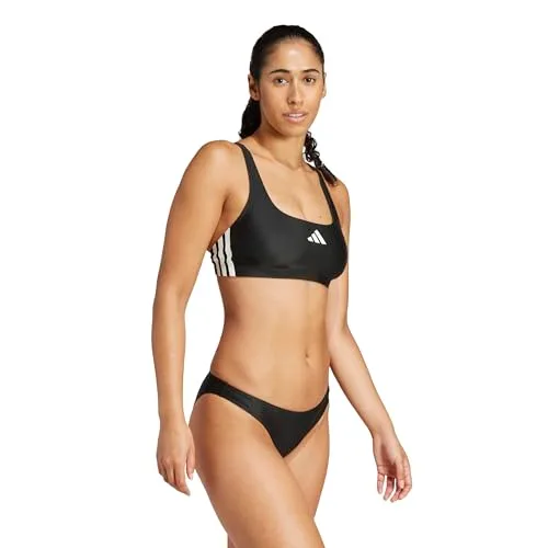 adidas ▫️ Biquíni feminino com costas em V e 3 faixas 6