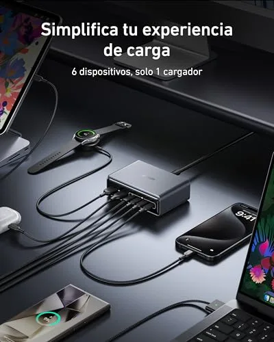 Anker ▫️ Carregador Prime com carregamento rápido USB-C de 200 W, estação de carregamento 3