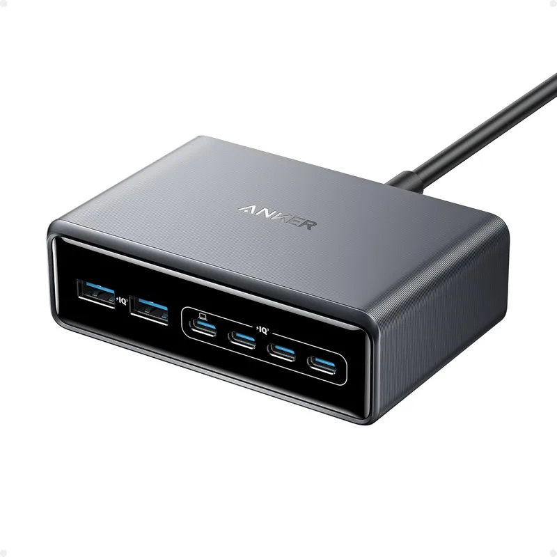 Anker ▫️ Carregador Prime com carregamento rápido USB-C de 200 W, estação de carregamento