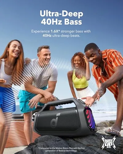 Soundcore ▫️ Boom 2 Plus da Anker – Altifalante Bluetooth potente de 140 W, IPX7 2