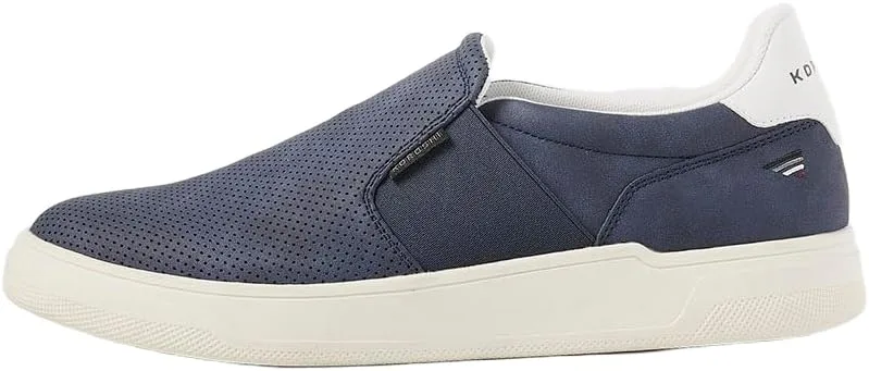 Koroshi ▫️ Ténis Slip-On para Homem em Couro Sintético, Azul-marinho
