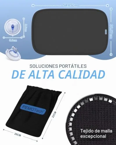 PEMOTech ▫️ Pára-sol para Carro de Bebé [Atualização 2026] 53 × 36 cm, 8 ventosas potentes, sem película adesiva, proteção UV UPF50+ certificada, para o vidro traseiro e as janelas laterais (2 peças) 5