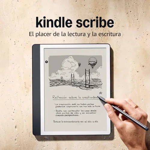 Amazon ▫️ Kindle Scribe (64 GB) | Ecrã redesenhado com bordas uniformes. Escreva à mão nos seus livros e documentos | Caneta premium | Cinza tungsténio 2