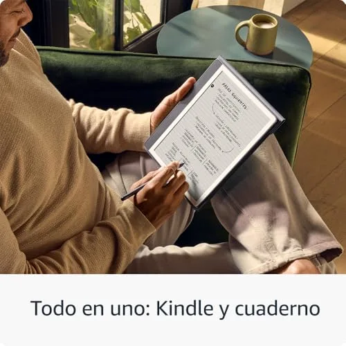 Amazon ▫️ Kindle Scribe (64 GB) | Ecrã redesenhado com bordas uniformes. Escreva à mão nos seus livros e documentos | Caneta premium | Cinza tungsténio 4