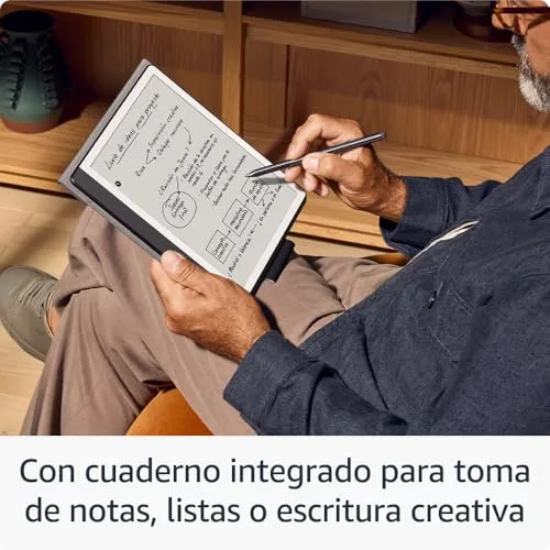 Amazon ▫️ Kindle Scribe (64 GB) | Ecrã redesenhado com bordas uniformes. Escreva à mão nos seus livros e documentos | Caneta premium | Cinza tungsténio 6