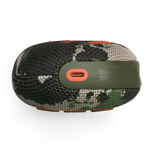 JBL ▫️ CLIP5 Altifalante Bluetooth, Carregamento USB-C, IP67 à prova de poeira, à prova de água, compatível com aplicações, estrutura com mosquetão, radiador passivo, portátil, esquadrão 2