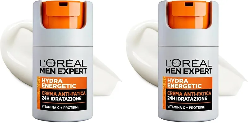 L'Oreal Paris ▫️ Men Expert Hydra Energy - Creme hidratante antienvelhecimento de longa duração (Embalagem de 2)