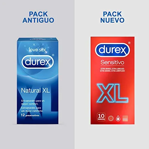 Durex ▫️ Preservativos Sensitivo XL, finos para maior sensibilidade, 10 preservativos XL (embalagem de 2) 5