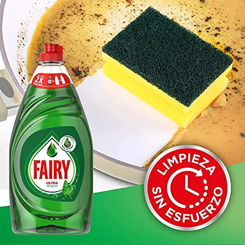FAIRY ▫️ Ultra Detergente para Lavar a Mão, Excelente Poder Desengordurante, 820 ml (Embalagem de 3) 3