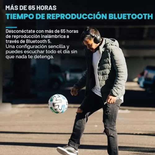 JLab ▫️ Studio Pro+ Auscultadores sem fios Bluetooth com design sobre a orelha - 65 h, Preto 3