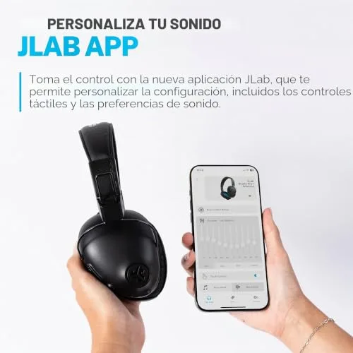 JLab ▫️ Studio Pro+ Auscultadores sem fios Bluetooth com design sobre a orelha - 65 h, Preto 4