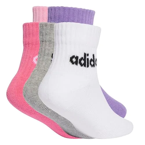 adidas ▫️ Meias até ao tornozelo Unisex Linear para crianças (Miúdos) 2